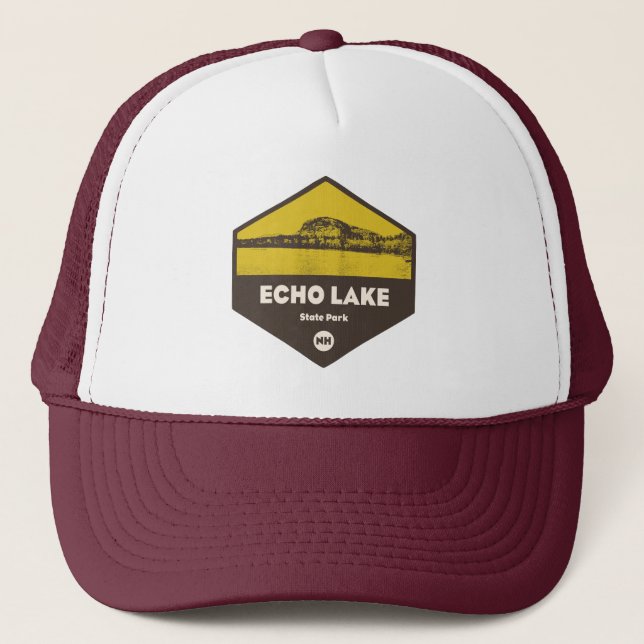 Echo Lake State Park New Hampshire Trucker Hat (Front)