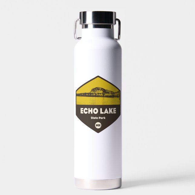 Echo Lake State Park New Hampshire Water Bottle (Front)