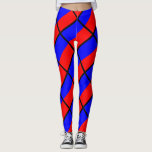 Echo Leggings<br><div class="desc">Red and blue Nautical flag symbol ECHO</div>