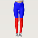 Echo Leggings<br><div class="desc">Red and blue Nautical flag symbol ECHO</div>