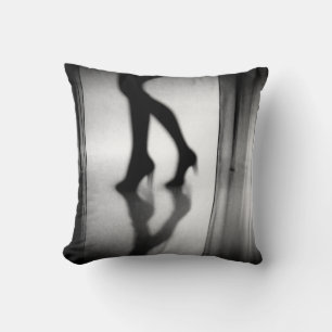 Echo of Footsteps Throw Pillow