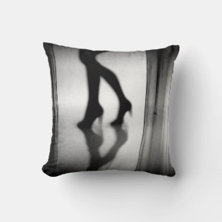 Echo of Footsteps Throw Pillow