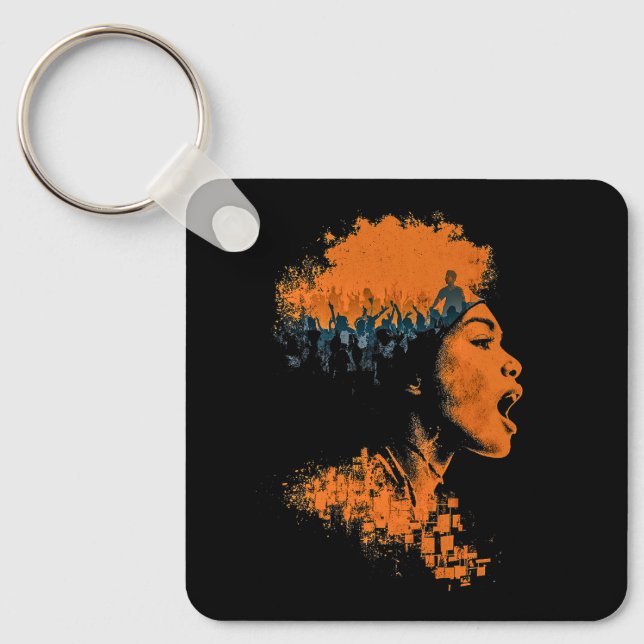 Echo of the Crowd Keychain (Front)