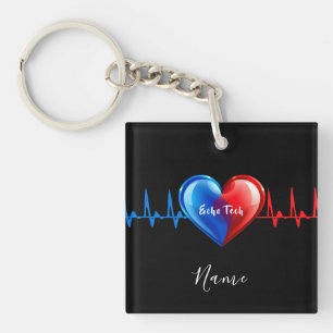 Echo Tech- Cardiac Sonographer Keychain