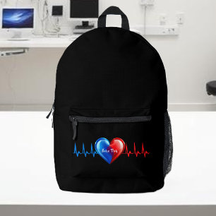 Echo Tech-Cardiac Sonographer Printed Backpack
