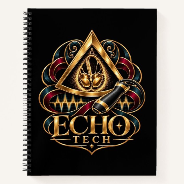 Echo Tech - Echocardiographer - Sonographer Notebook (Front)