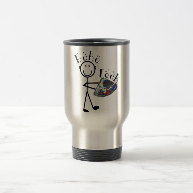 Echo Tech Gifts (Cardiac Echo Technician) Travel Mug (Center)
