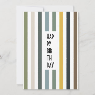 Echo Trails Custom Card – Blue/Green Hues Stripes