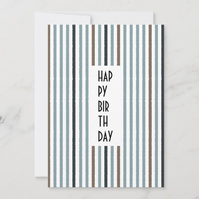 Echo Trails Custom Card – Blue Stripes (Front)