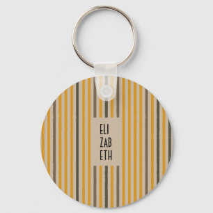 Echo Trails Custom Metal Keyring – Mustard Yellow