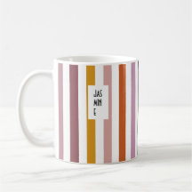 Echo Trails Nom Personnalisé Mug - teintes roses