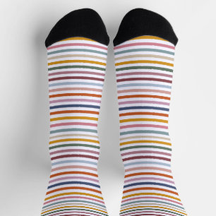 Echo Trails Striped Sustainable Socks - Multicolor