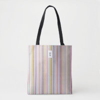 Echo Trails Tote Bag – Multicolor Stripes