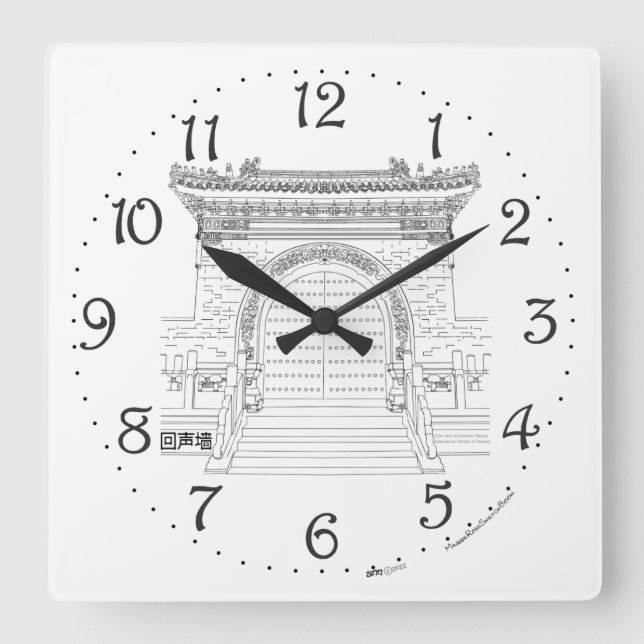 Echo Wall Gate Wall Clock (Front)