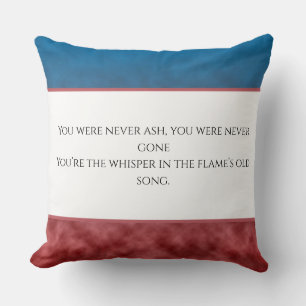 Echoes in Bluefire Throw Pillow