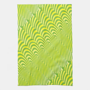 Echoes in Lemon and Lime Kitchen Towel