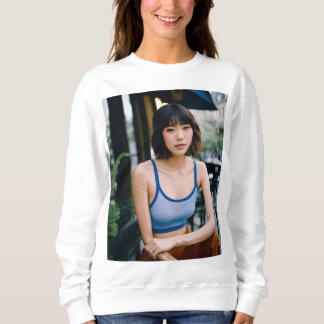 Echoes in Line Contours of Emotion Framed Whispers Sweatshirt
