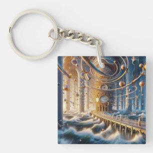 Echoes of '73: The Chronos Ocean's Labyrinth Keychain