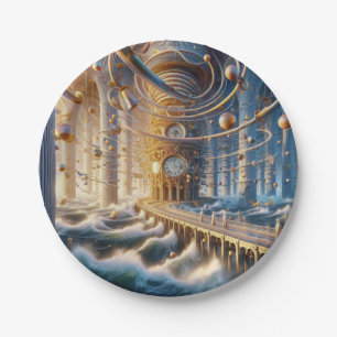 Echoes of '73: The Chronos Ocean's Labyrinth Paper Plate
