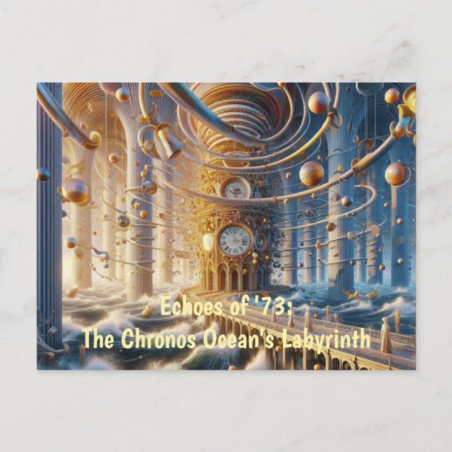 Echoes of '73: The Chronos Ocean's Labyrinth Postcard (Front)