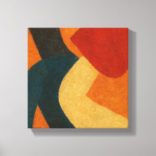 Echoes of a Vanished Ritual: Japanese Abstract Canvas Print