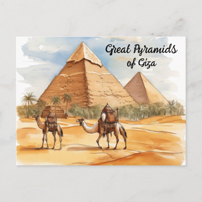 Echoes of Eternity: Guardians of the Giza Sands Postcard (Front)