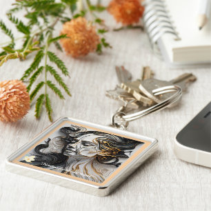 "Echoes of Gold Touch" Keychain