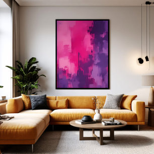 Echoes of Magenta Canvas Print