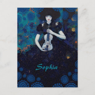 Echoes of Silence: A Violin’s Song of Healing Postcard