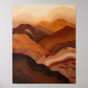 Echoes of the High Desert: A Textured Journey Thro Poster