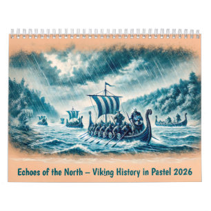 Echoes of the North – Viking History in Pastel 202 Calendar