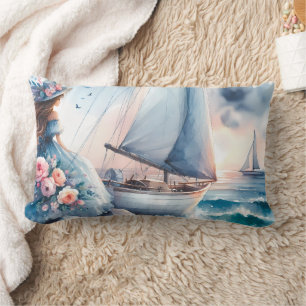 Echoes of the Tide Lumbar Pillow
