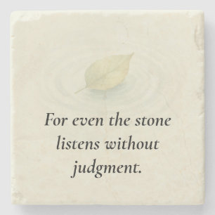Echoes & Offerings   “For Even the Stone Listens  Coaster