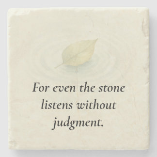 Echoes & Offerings | “For Even the Stone Listens Stone Coaster