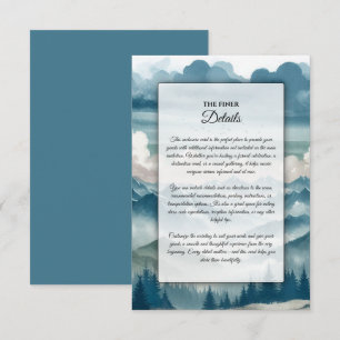 Echoes Through the Misty Pines Enclosure Card