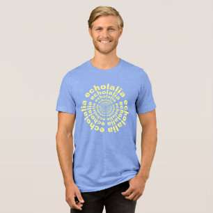 Echolalia Circle Neurodiversity Stim Text Tri-Blend Shirt