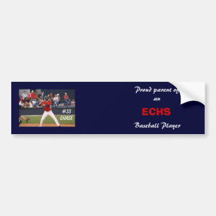 ECHS Baseball Bumper Sticker (personalized)