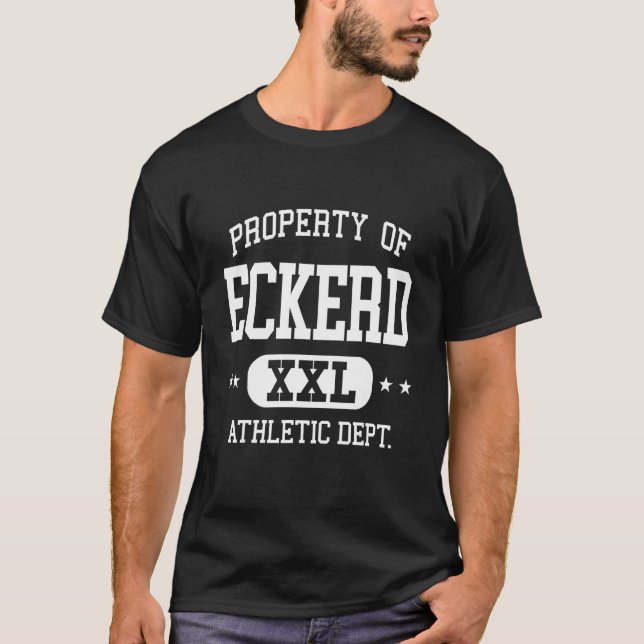 Eckerd Retro Athletic Property Dept T-Shirt (Front)