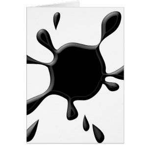Éclaboussure noire de peinture