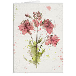 Éclaboussure rose foncée florale