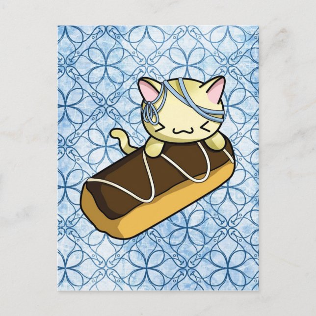Eclair Kitty Postcard (Front)