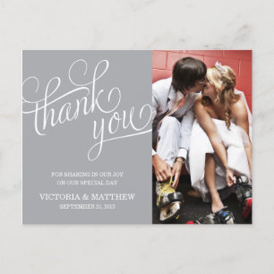 ÉCLAIRÉ   CARTE POST MERCI MARIAGE