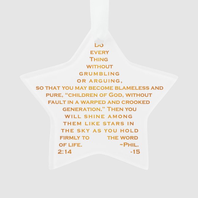 Éclat comme l'ornement d'acrylique d'étoiles (devant)