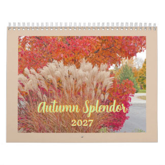 "ÉCLAT DE L'AUTOMNE" CALENDRIER 12 MOIS 2027