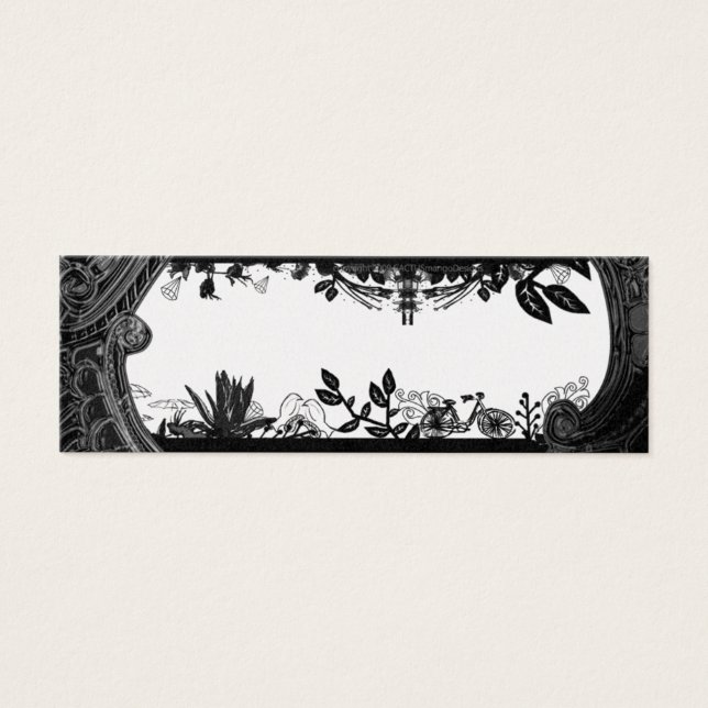 Eclectic Black + White - Skinny Card (Front)
