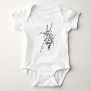 Eclectic Colourful Abstract Tribal Tattoo Art Baby Bodysuit