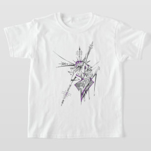 Eclectic Colourful Abstract Tribal Tattoo Art T-Shirt