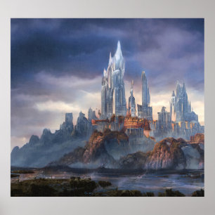 Eclectic Floral, Vintage Tropical Seamless Pattern Poster