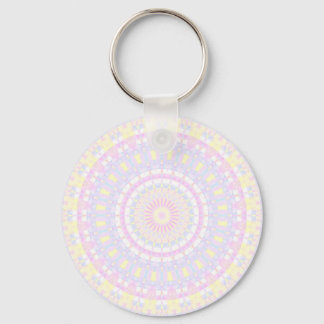 Eclectic Intricate Boho Colourful Pastel Mandala Keychain