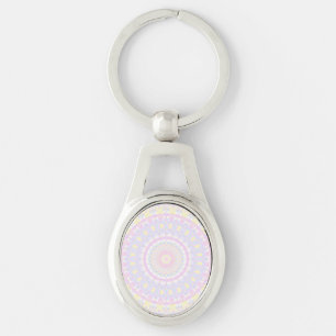 Eclectic Intricate Boho Colourful Pastel Mandala Keychain